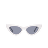 Linda Farrow DORA Sunglasses 12 white / silver - product thumbnail 1/5