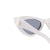 Linda Farrow DORA Sunglasses 12 white / silver - product thumbnail 4/5