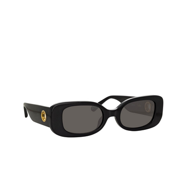 Gafas de sol Linda Farrow LOLA 1 black / yellow gold - Vista tres cuartos