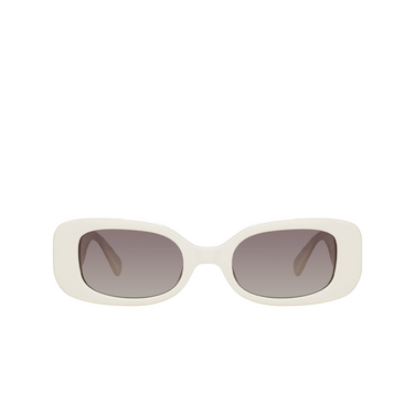 Gafas de sol Linda Farrow LOLA 3 white / light gold - Vista delantera