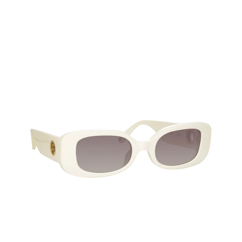 Linda Farrow LOLA Sunglasses 3 white / light gold - 2/5