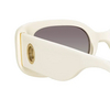 Linda Farrow LOLA Sunglasses 3 white / light gold - product thumbnail 4/5