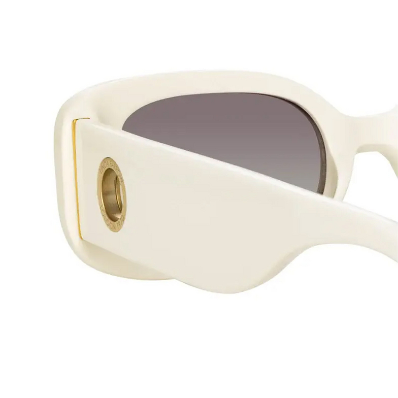 Linda Farrow LOLA Sunglasses 3 white / light gold - 4/5