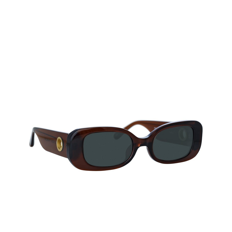 Linda Farrow LOLA Sunglasses 8 dark brown / light brown - 2/5