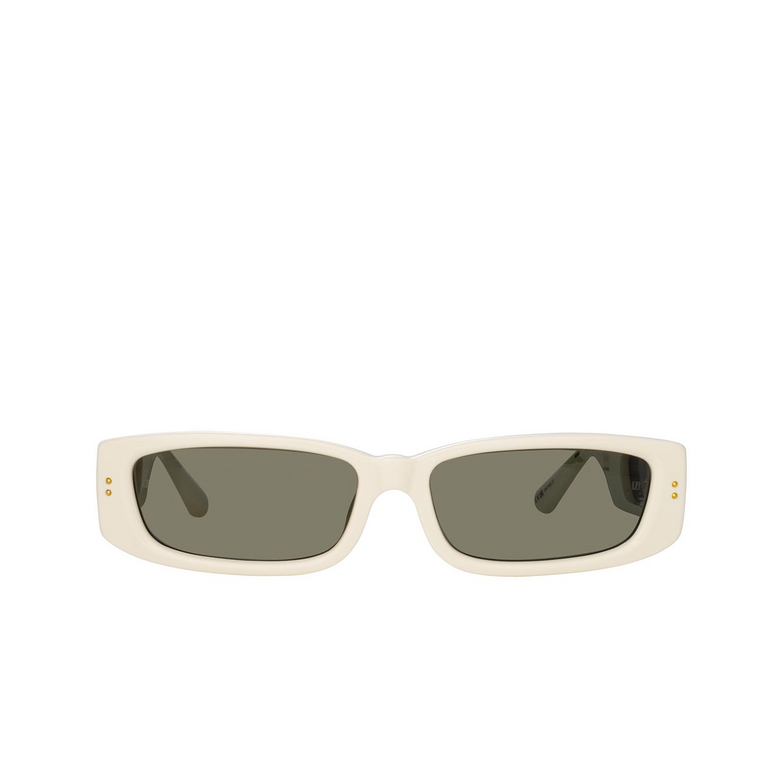 Linda Farrow TALITA Sunglasses 3 white / light gold - 1/5
