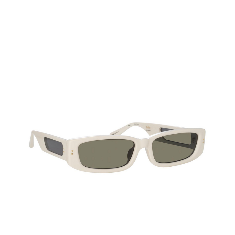 Linda Farrow TALITA Sunglasses 3 white / light gold - 2/5