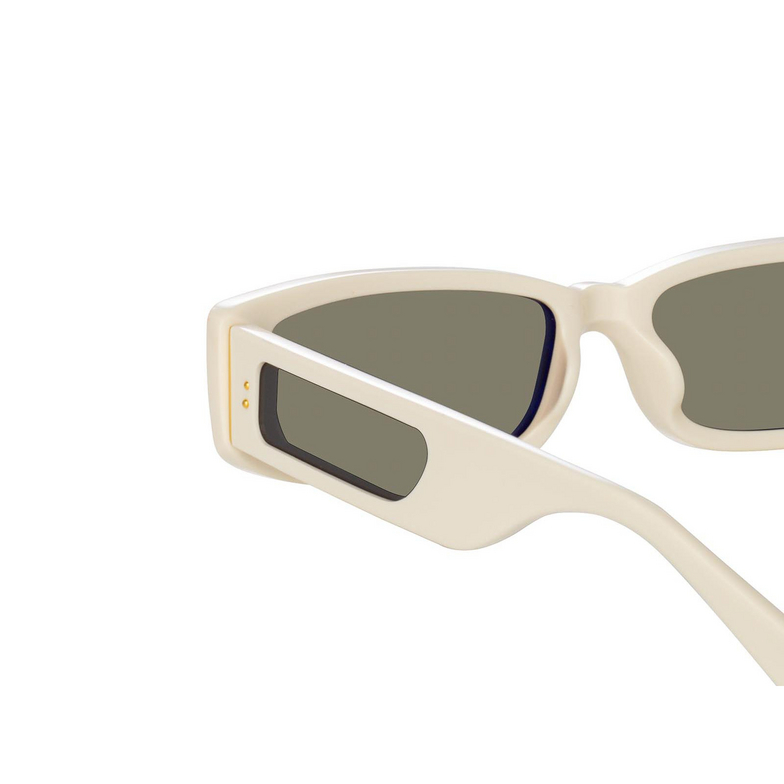 Linda Farrow TALITA Sunglasses 3 white / light gold - 4/5