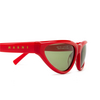 Marni MAVERICKS Sunglasses I8U solid red - product thumbnail 3/4