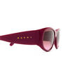 Marni ORINOCO RIVER Sunglasses QT9 bordeaux - product thumbnail 3/4