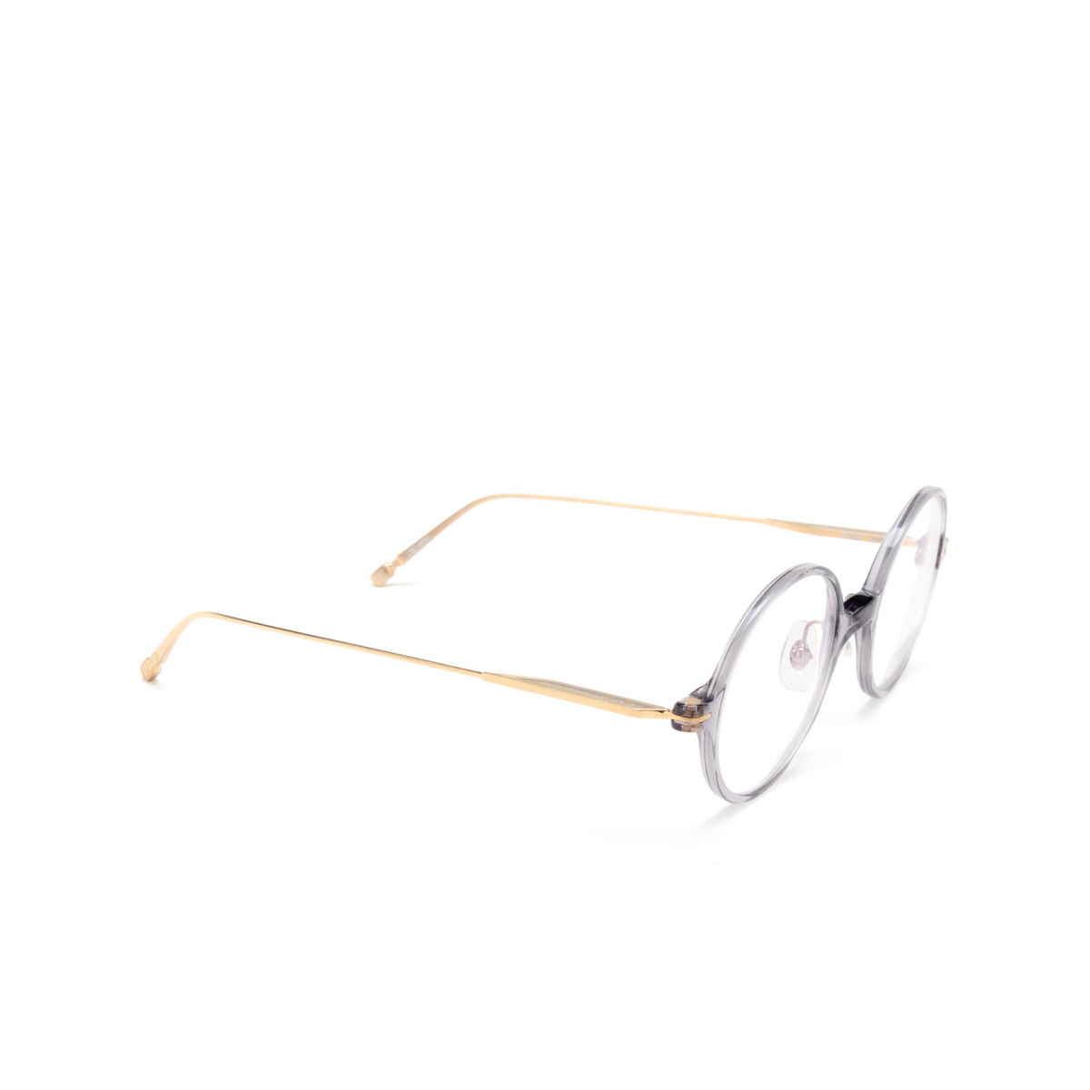 Matsuda M2054 Eyeglasses LBC-BPG Light Blue Crystal - Brushed Pale Gold - three-quarters view