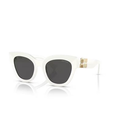 Miu Miu MU 01YS Sunglasses 1425S0 white - three-quarters view