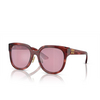 Miu Miu MU 01ZS Sunglasses 12Q50D striped garnet - product thumbnail 2/3