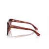 Miu Miu MU 01ZS Sunglasses 12Q50D striped garnet - product thumbnail 3/3