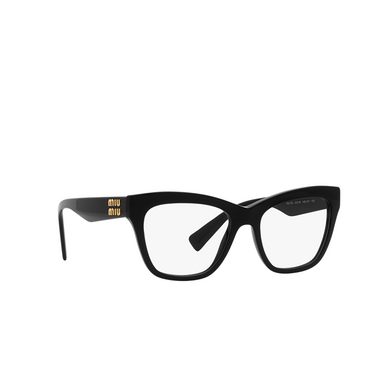 Miu Miu MU 03UV Korrektionsbrillen 1ab1o1 black - Dreiviertelansicht