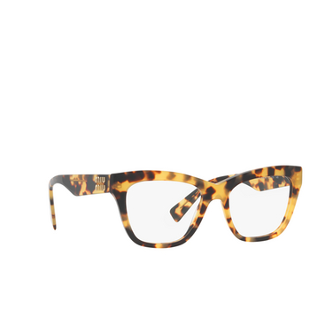 Gafas graduadas Miu Miu MU 03UV 7S01O1 light havana - Vista tres cuartos