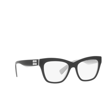 Gafas graduadas Miu Miu MU 03UV ACO1O1 black - Vista tres cuartos