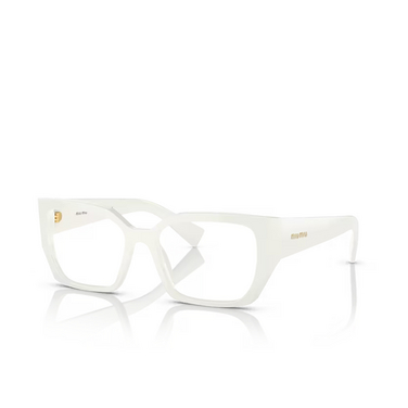 Miu Miu MU 03VV Korrektionsbrillen 1421O1 white - Dreiviertelansicht