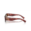 Miu Miu MU 03ZS Sunglasses 12Q60D striped garnet - product thumbnail 3/3