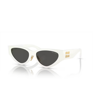 Miu Miu MU 03ZS Sunglasses 1425S0 white - three-quarters view