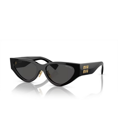 Miu Miu MU 03ZS Sunglasses 1AB5S0 black - three-quarters view