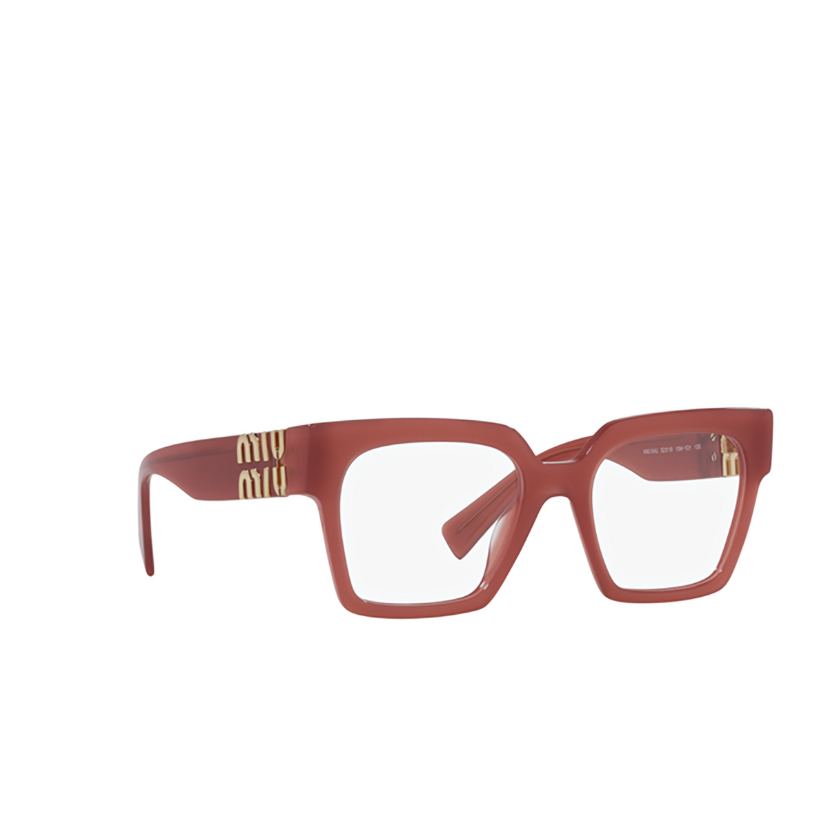 Miu Miu MU 04UV Eyeglasses 10M1O1 Opal Cognac - three-quarters view