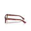 Miu Miu MU 04XV Eyeglasses 12Q1O1 striped bordeaux - product thumbnail 3/3