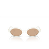 Miu Miu MU 04ZS Sunglasses 14240D white - product thumbnail 1/3