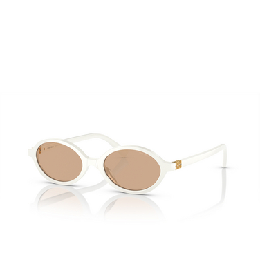 Miu Miu MU 04ZS Sunglasses 14240d white - three-quarters view