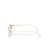 Miu Miu MU 04ZS Sunglasses 14240D white - product thumbnail 3/3