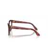 Miu Miu MU 05XV Eyeglasses 12Q1O1 striped bordeaux - product thumbnail 3/3