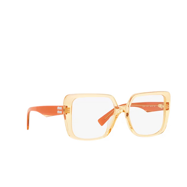 Miu Miu MU 06VV Korrektionsbrillen 12m1o1 orange - Dreiviertelansicht