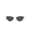 Occhiali da sole Miu Miu MU 06YS 1425S0 white - anteprima prodotto 1/3