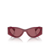 Miu Miu MU 06YS Sunglasses 16H08S striped bordeaux - product thumbnail 1/3