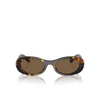 Miu Miu MU 06ZS Sunglasses VAU06B havana - product thumbnail 1/3