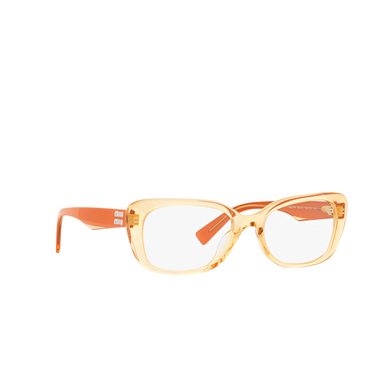 Miu Miu MU 07VV Korrektionsbrillen 12m1o1 orange - Dreiviertelansicht