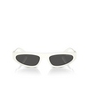 Miu Miu MU 07ZS Sunglasses 1425S0 white ivory - product thumbnail 1/3
