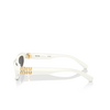 Gafas de sol Miu Miu MU 07ZS 1425S0 white ivory - Miniatura del producto 3/3