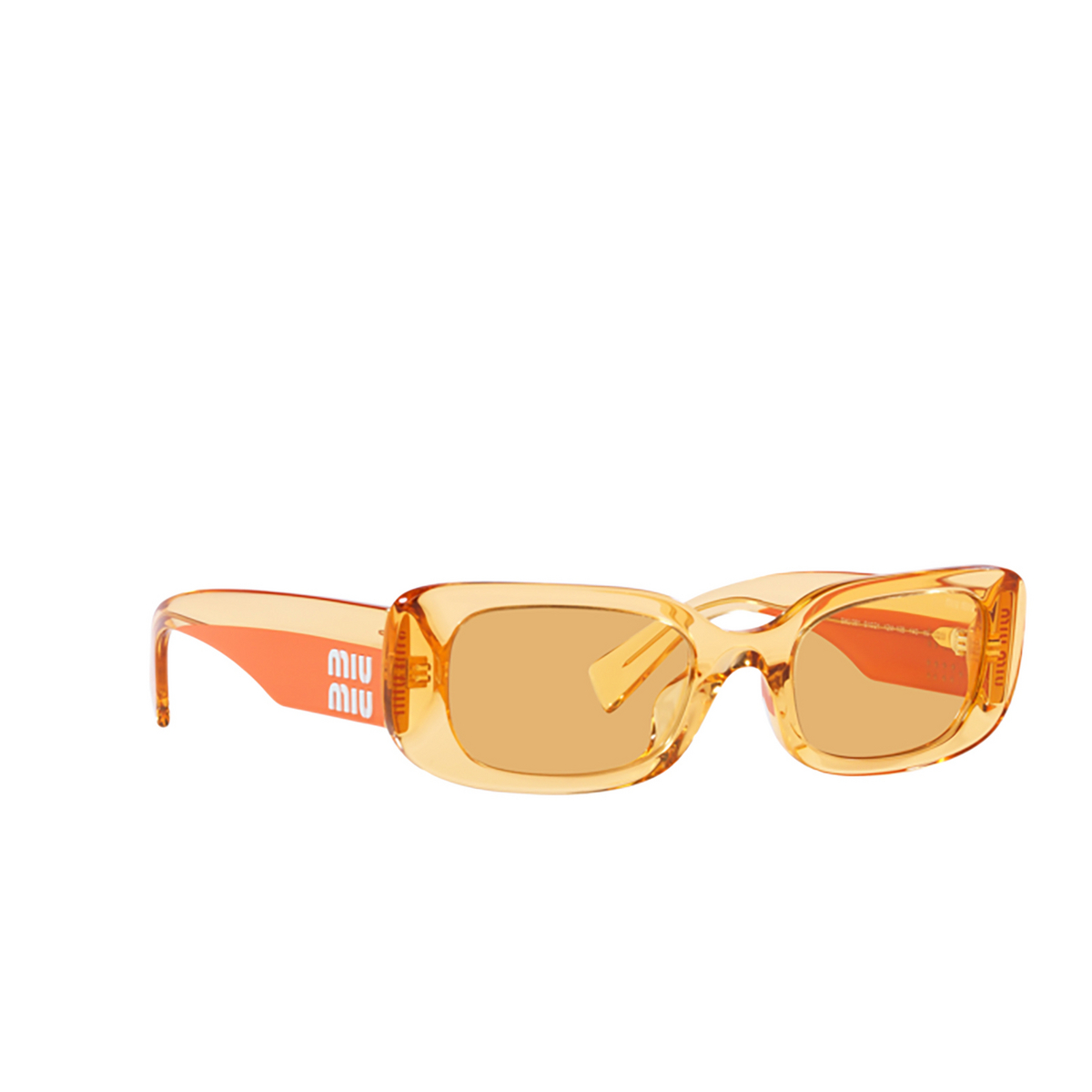 Miu Miu MU 08YS Sunglasses 12M10B Orange - three-quarters view