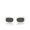 Miu Miu MU 08ZS Sunglasses 1425S0 white ivory - product thumbnail 1/3