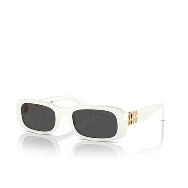 Miu Miu MU 08ZS Sunglasses 1425S0 white ivory - three-quarters view