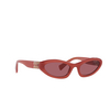 Miu Miu MU 09YS Sunglasses 10M08S cognac opal - product thumbnail 2/3