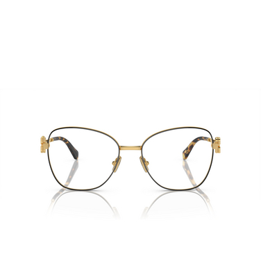 Miu Miu MU 50XV Eyeglasses KUI1O1 black / gold - front view