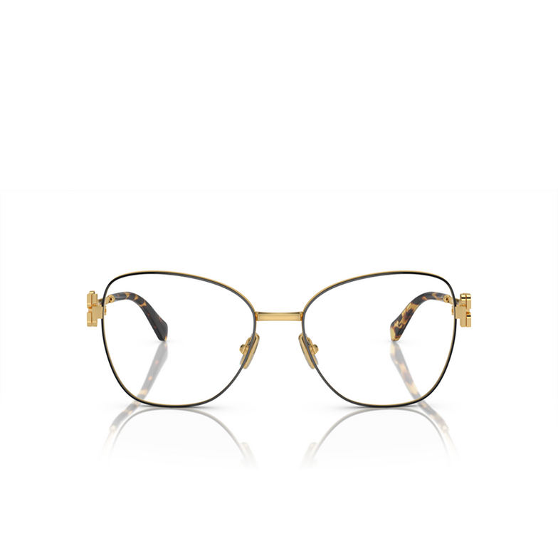 Miu Miu MU 50XV Eyeglasses KUI1O1 black / gold - 1/3