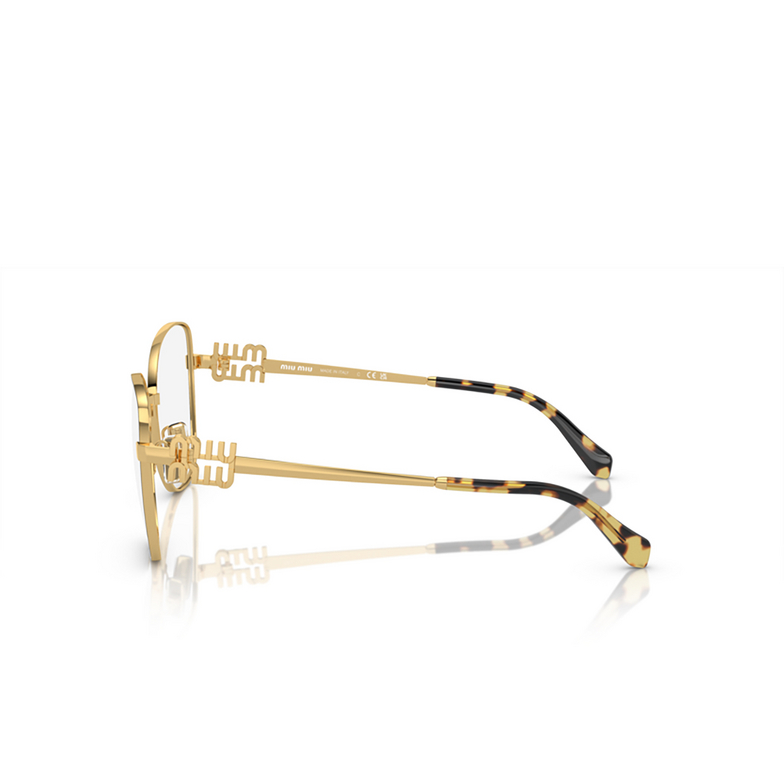 Miu Miu MU 50XV Eyeglasses KUI1O1 black / gold - 3/3