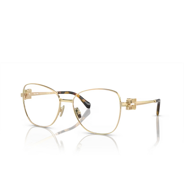 Miu Miu MU 50XV Korrektionsbrillen zvn1o1 pale gold - Dreiviertelansicht