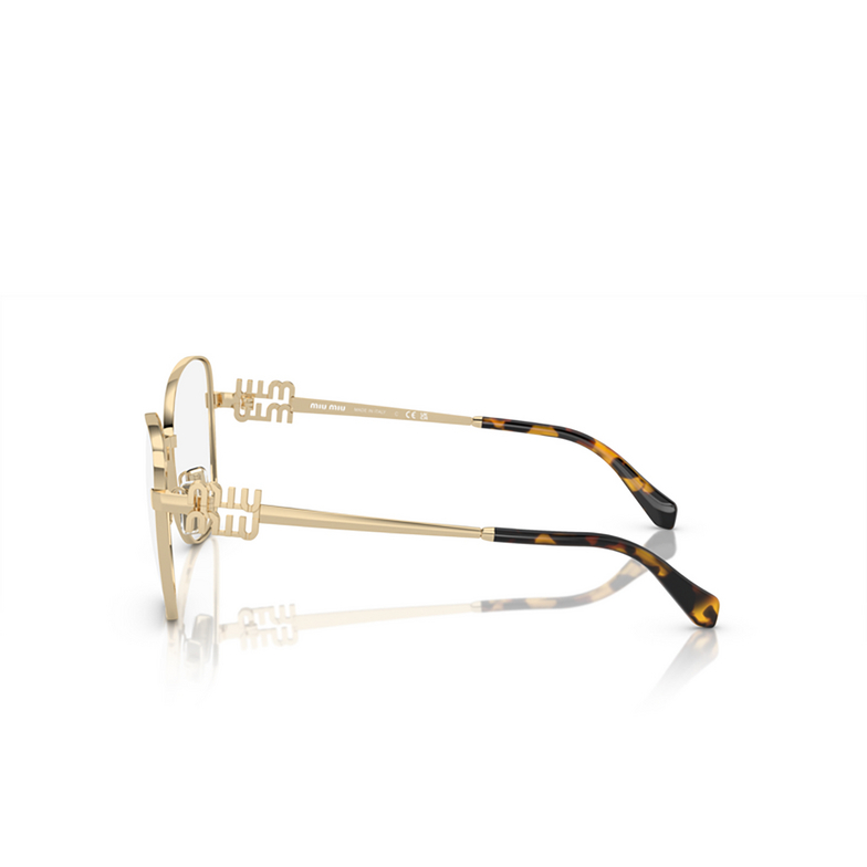 Miu Miu MU 50XV Eyeglasses ZVN1O1 pale gold - 3/3