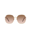 Miu Miu MU 52WS Sunglasses ZVN0A6 pale gold - product thumbnail 1/3