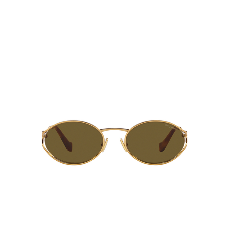 Miu Miu MU 52YS Sunglasses 7OE01T brass gold - 1/3