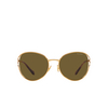 Miu Miu MU 53YS Sunglasses 7OE01T gold brass - product thumbnail 1/3