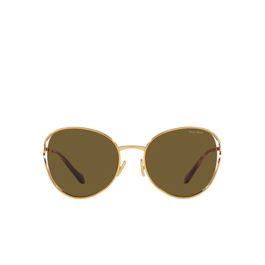 Miu Miu MU 53YS Sunglasses 7oe01t gold brass - front view